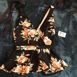 Charlotte Russe Peplum Top
